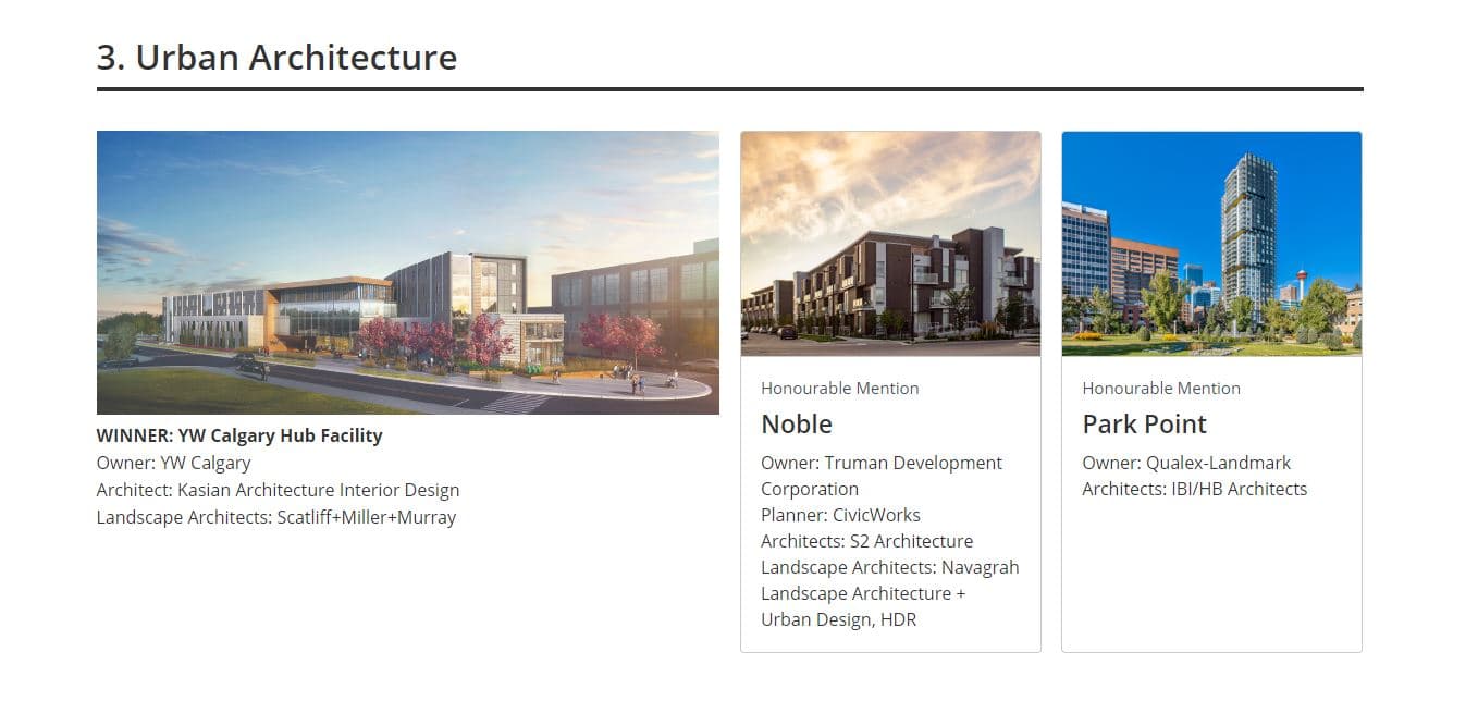Mayor’s Urban Design Awards honour outstanding work in Calgary