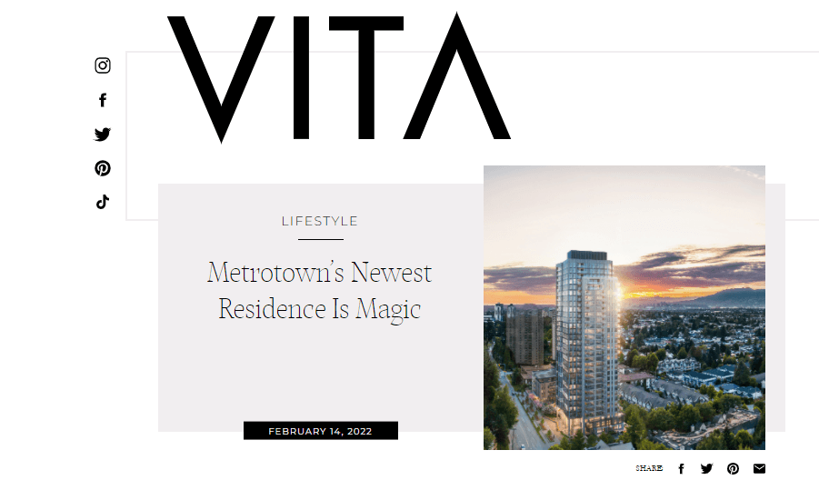 Metrotown’s Newest Residence Is Magic